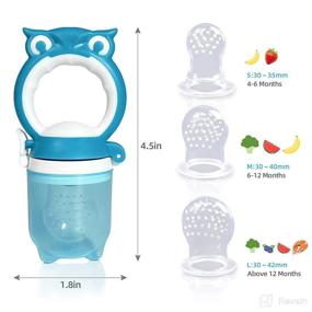 img 2 attached to Baby Fruit Feeder Pacifier: Silicone Teether and Teething Toy for Babies