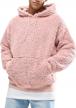 mens sherpa pullover hoodie pebble pile fleece oversized sweatshirts pockets outfits fuzzy fluffy kangaroo outwear logo