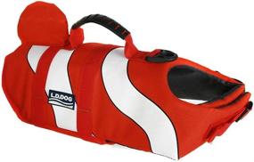 img 4 attached to Stylish JunBo Shark & Clownfish Dog Life Vest: Trendy Pet Life Jacket for Fashionable Swimming