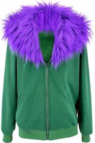 img 1 attached to Get Ready To Cosplay Your Favorite Anime Character With C-ZOFEK'S Green Fur-Collar Jacket!