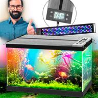 🐠 enhance your aquarium experience with the versatile 30 inch, 45w aquarium led light - adjustable brightness, 7 color options, longer life span, auto on/off, custom daylight and moonlight time, water-resistant shell - ideal for plants and fish tanks logo