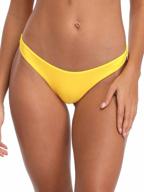 relleciga women's brazilian bikini bottoms with flirty cheeky cut logo