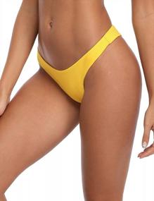 img 3 attached to RELLECIGA Women'S Brazilian Bikini Bottoms With Flirty Cheeky Cut