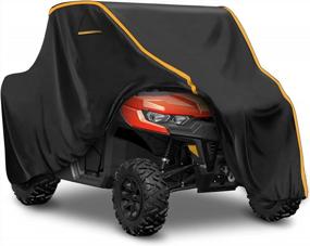 img 4 attached to Protect Your UTV In Style With StarknightMT'S Upgraded Defender Cover - Compatible With Can Am Defender, RZR, Ranger, Pioneer, And More!