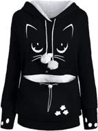 stylish women's hoodie with large pouch for pets - cat and dog carrier sweatshirts logo