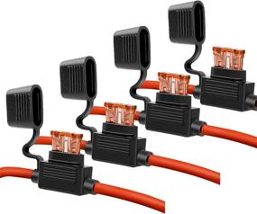 img 3 attached to 💡 10 Gauge Fuse Holder - 10 AWG Inline Fuse Holder: Pack of 4 with 40 AMP ATC Blade Fuses