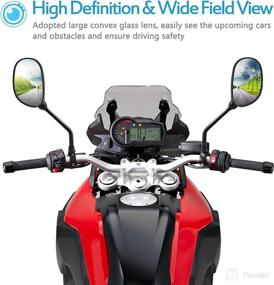 img 3 attached to Enhanced Visibility with MICTUNING ATV Side Rear View Mirrors - 360 Degrees Ball-Type Adjustment, Compatible with Honda Yamaha Motorcycle Scooter Sportsman Dirt Bike