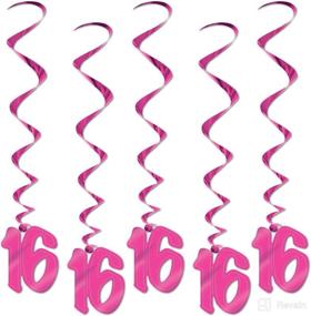 img 1 attached to 🎀 Pack of 5 Pink Whirls (16 count)