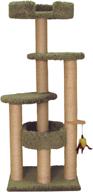 🐱 enhance your cat's playtime with the north american pet family cat tree featuring two sky loungers logo