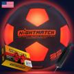 score big in the dark with the nightmatch led soccer ball - official size 5 with extra batteries and pump logo