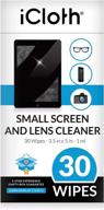 ideal icloth lens cleaning wipes: 30 streak 📱 & lint free, safe for screens, electronics & glasses logo