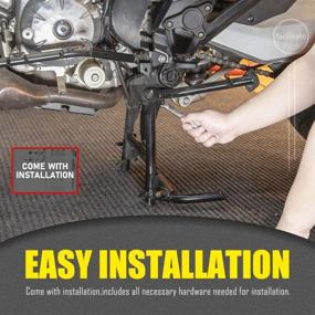 img 1 attached to 🏍️ CRF1000L Africa Twin Motorcycle Accessories: Black Steel Centerstand Kickstand for Honda CRF 1000L