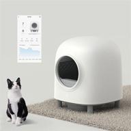 petree smart self-cleaning cat litter box with app control 🐱 - no scooping, automatic odor removal, safe & spacious for multiple cats logo