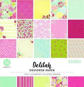 img 2 attached to 🎨 ColorBok 68230C Designer Paper Pad - Delilah Collection, 12" x 12