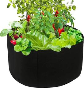img 4 attached to Firlar'S 100 Gallon Round Plant Grow Bags: Ideal Solution For Planting Vegetables, Flowers And More!