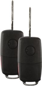 img 2 attached to 🔑 Affordable 2-Pack Discount Keyless Replacement Uncut Car Remote Fob Key for Volkswagen Passat Jetta Golf Cabrio HLO1J0959753AM