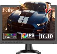 🖥️ feihe fh-17 inch ips 1920x1200 speakers response mounting 17", 60hz, built-in speakers, wall mountable, second monitor, portable logo
