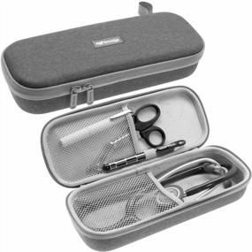 img 4 attached to Grey Semi-Hard Carry Case For Stethoscope And Accessories - Compatible With 3M Littmann And Other Brands, By ButterFox