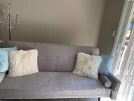 картинка 1 прикреплена к отзыву JUMMICO Mid-Century Futon Sofa Bed Modern Fabric Couch Convertible Reclining Sofa Bench Seat With 2 Cushions For Living Room And Office - 80" Length, Grey от Brian Hazzard