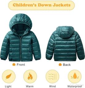 img 2 attached to Girls Winter Puffer Warming Jacket Apparel & Accessories Baby Boys and Clothing