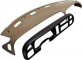 img 2 attached to DashSkin USA Molded Dash & Bezel Cover Kit Compatible With 99-01 Dodge Ram In Camel Tan - Made In America