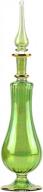 nilecart™ египетский парфюмерный флакон большого размера 9 дюймов. ручная работа в египте для ваших духов, эфирных масел, египетского украшения или центральной части праздничного стола (зеленый) логотип