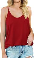 🌞 tobrief women's summer spaghetti strap tank tops - casual sleeveless shirts & cami tops logo