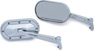 🔍 kuryakyn 1736 chrome heavy industry rear view side mirrors for motorcycles – 1 pair логотип