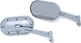 img 3 attached to 🔍 Kuryakyn 1736 Chrome Heavy Industry Rear View Side Mirrors for Motorcycles – 1 Pair