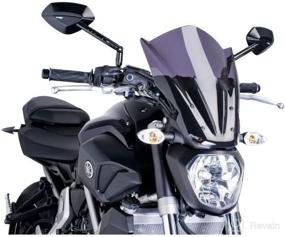 img 1 attached to 🛡️ Enhance Your Yamaha FZ-07 (14'-17') with Puig 7016F Dark New Gen Sport Shield - Medium