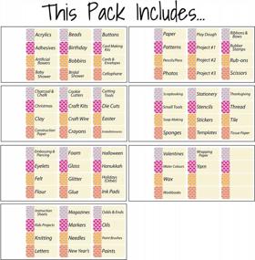 img 1 attached to Heart-Shaped Lovable Labels Craft Container Labels: 78 Pre-Printed And 6 Blank Label Stickers For Easy Crafting Supply Organization With Multiple Designs To Choose From