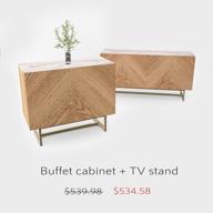 mid-century tv stand and buffet cabinet by roomfitters logo