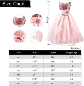 img 1 attached to Acecharming Little Wedding Suitable For10 11 Girls' Clothing : Dresses