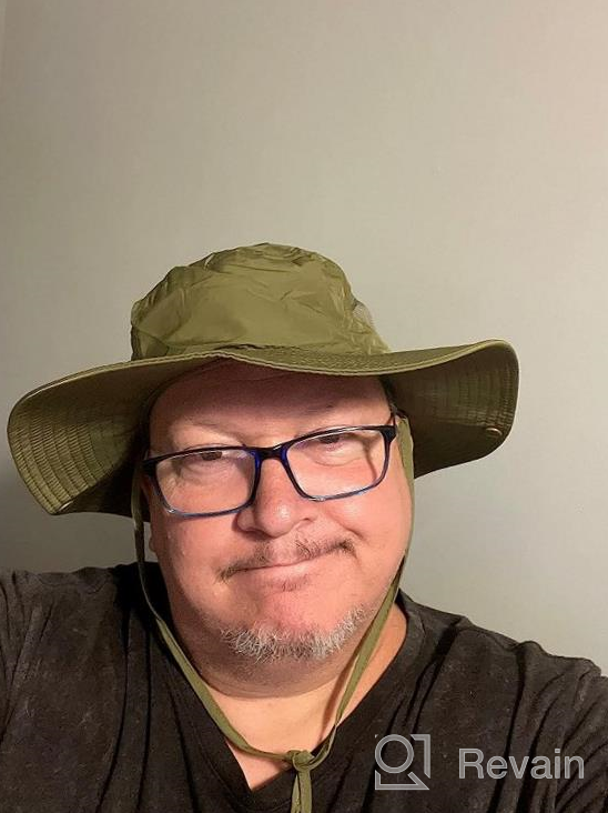 img 1 attached to XXL UV Fishing Sun Hat - Quick Dry Boonie Hats With Adjustable Cooling Strap By Zylioo review by Jazz Rajasingam