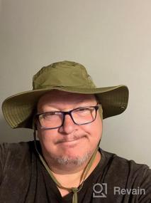 img 5 attached to XXL UV Fishing Sun Hat - быстросохнущие кепки Boonie с регулируемым охлаждающим ремнем от Zylioo