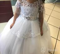 img 1 attached to 👗 White Girls' Clothing for Communion: First Communion Dresses – The Perfect Choice review by Andy Metzger