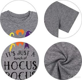 img 2 attached to 🎃 UNIQUEONE Baby Girls Boys Hocus Pocus Halloween T Shirt - Sanderson Sister Graphic Print Tee Shirts