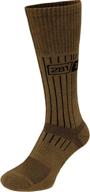 🧦 feet ready for duty: army demi season breathable over the calf uniform boot socks (coyote brown) логотип