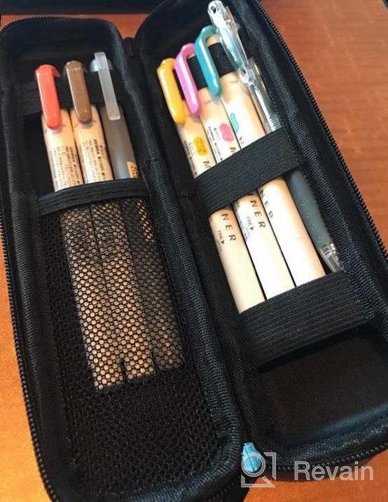 img 1 attached to Secure And Stylish: KUUQA EVA Hard Shell Pencil Case For Fountain And Touch Pens review by Eric Speers