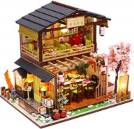 creative room idea: cutebee diy wooden dollhouse kit with furniture, dust proof cover, and music movement for miniature enthusiasts logo