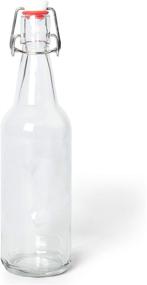 img 3 attached to Clear 16 Oz Pint Glass Grolsch Beer Bottles - 12 Pack With Airtight Swing Top/Flip Top Stoppers - Ideal For Home Brewing, Fermenting Alcohol, Kombucha Tea, Wine, And Homemade Soda Supplies