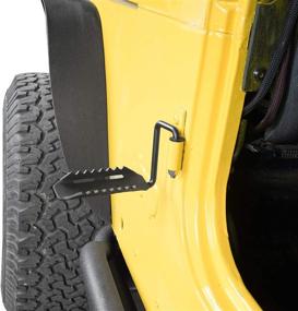 img 2 attached to 🚗 Enhance Your Jeep Wrangler TJ's Comfort & Accessibility with the TJ Wrangler Foot Peg Door Hinge Rest Foot Pedal 1997-2006