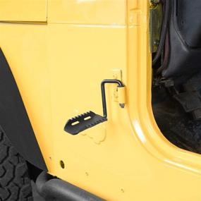 img 3 attached to 🚗 Enhance Your Jeep Wrangler TJ's Comfort & Accessibility with the TJ Wrangler Foot Peg Door Hinge Rest Foot Pedal 1997-2006