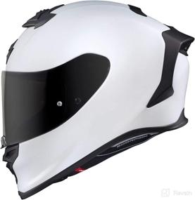 img 3 attached to Scorpion EXO-R1 Air Street Helmet 🔍 - Matte Pearl White (2XL) - Enhance SEO