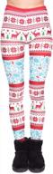 festive fun with ayliss christmas leggings: high-waisted, skinny & digital print elastic tights for women logo