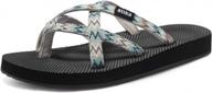 atika women's sandals: comfortable summer water beach flip flops w/ arch support platform & casual thong slippers logo