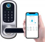 secure keyless entry with fingerprint lock and app control - perfect for home, office, and apartment security logo