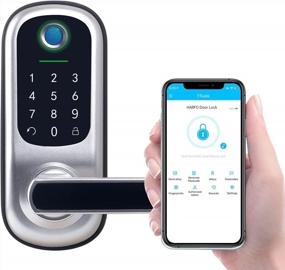 img 4 attached to Secure Keyless Entry With Fingerprint Lock And APP Control - Perfect For Home, Office, And Apartment Security