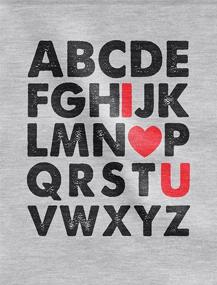 img 3 attached to ❤️ Valentine's Day Toddler Kids T-Shirts: ABC Alphabet Shirts for Boys and Girls