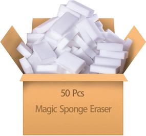 img 4 attached to 🧽 50 Pcs Shoxil Magic Eraser Sponges - Extra Large Melamine Foam Cleaning Pads for Household, Kitchen, Dish, Car, and Shoe Cleaning